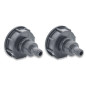 Lot de 2 Raccords S60x6 embout mâle pour cuve IBC 1000 litres Lot de 2 Raccords S60x6 embout mâle pour cuve IBC 1000 litres