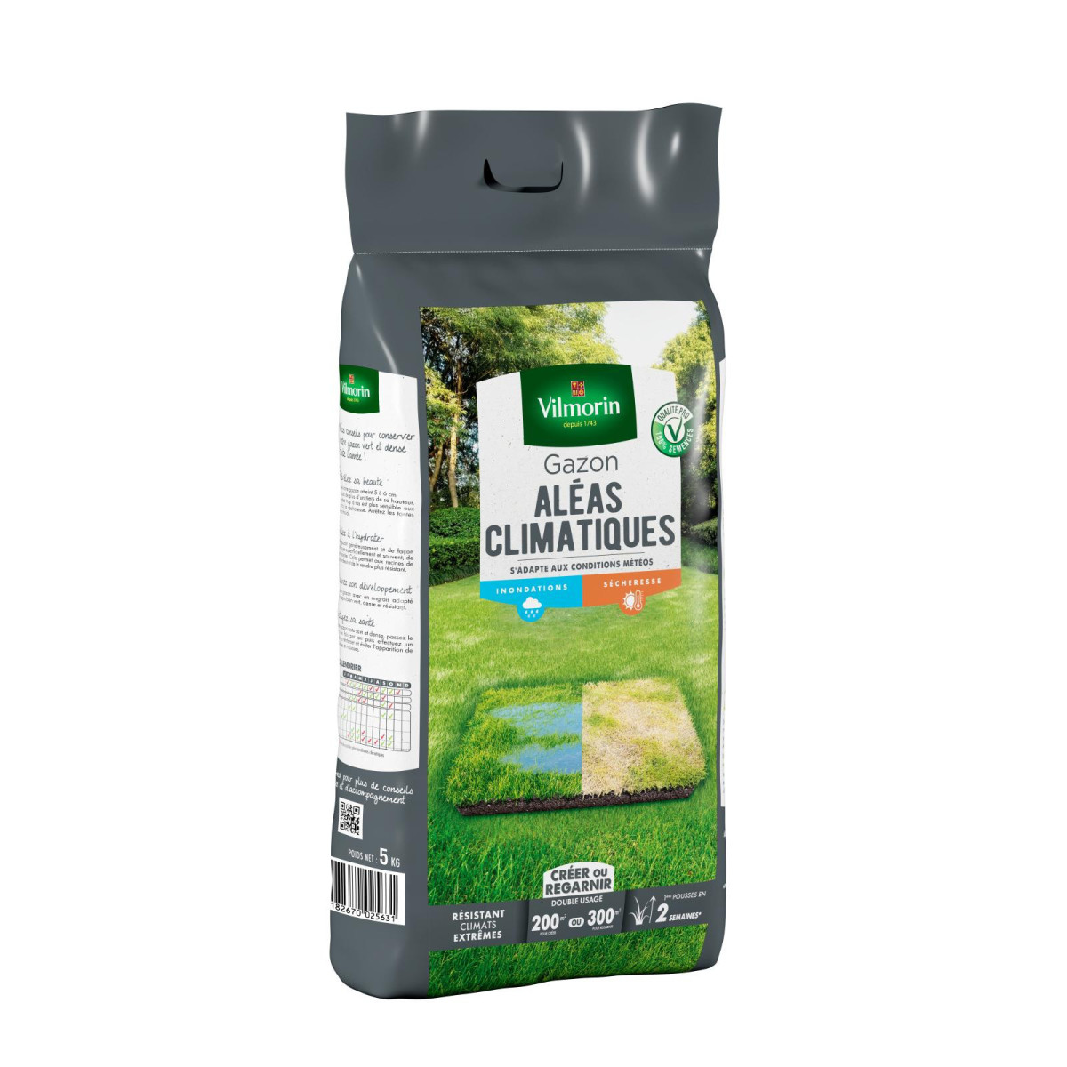 Césped Resistente al Clima Vilmorin 5 kg - Anti sequía