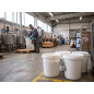 Seau 30 litres blanc en polypropylène avec couvercle - 2 poignées Seau 30 litres blanc en polypropylène avec couvercle - 2 poignées