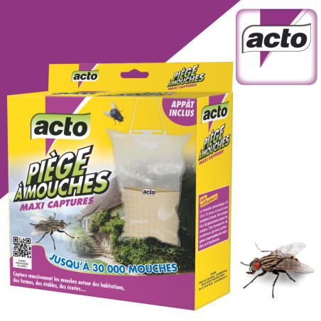 Pack Trampa para Moscas ACTO + Recarga Atrayente 125 g