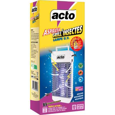 Pack Lampada UV ACTO Grill'Insectes + Granuli Attrattivi Zanzare