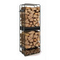 Leñero columna LOFT Cookking 120 cm - Acero, 3 niveles, cajón Leñero columna LOFT Cookking 120 cm - Acero, 3 niveles, cajón