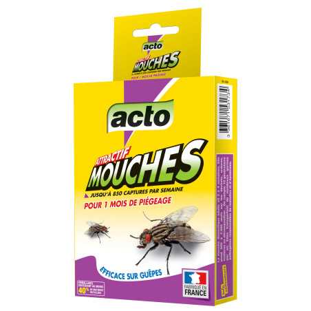 ACTO Fliegenfallen-Set - Falle und 75 g Lockmittel