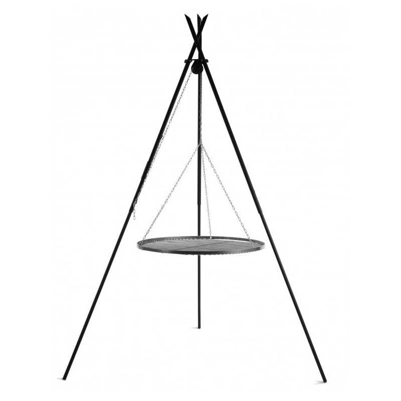 Schwenkgrill TIPI 210 cm Cookking - Gerade Beine, hängender Rost
