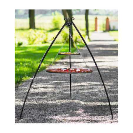 Tripod barbecue 200 cm Cookking - Two stacked grills