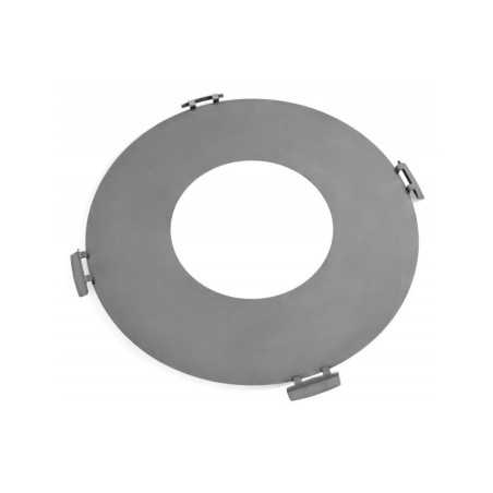 Plaque inox à ouverture centrale pour braséro - 82, 98 ou 102 cm