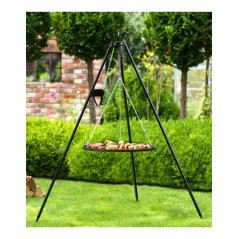 Barbacoa trípode 180 cm con torno Cookking - parrilla de acero