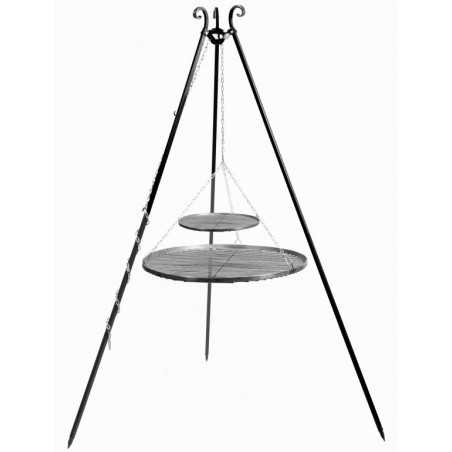 Barbacoa de trípode 180 cm Cookking - dos parrillas