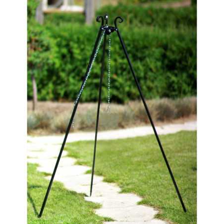Cookking 180 cm Tripod Barbecue - two steel grills