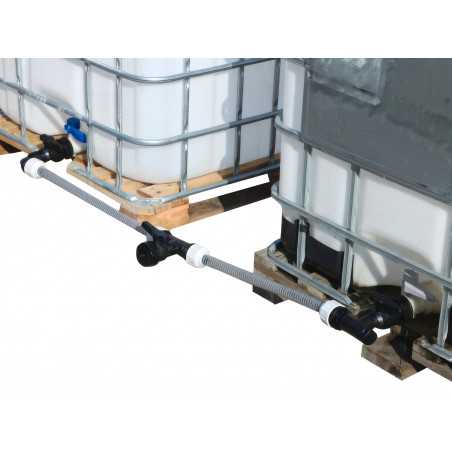 Pacco di collegamento di due cisterne IBC in batteria - Bucchi