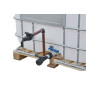 Kit 2 sorties pour cuve IBC S60x6 - femelle 1 pouce et robinet cannelé 25 mm Kit 2 sorties pour cuve IBC S60x6 - femelle 1 pouce et robinet cannelé 25 mm