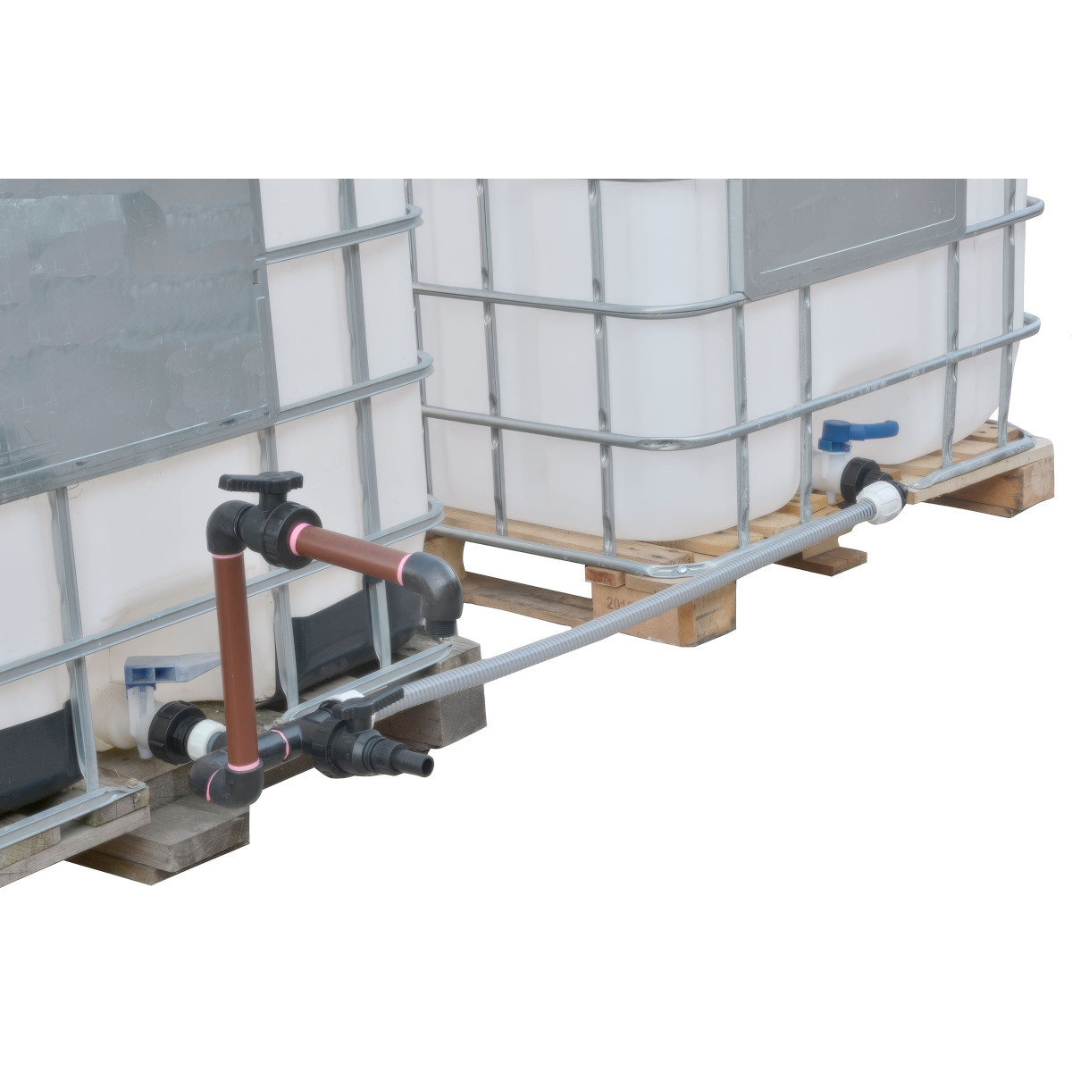 IBC Two-Tank Battery Kit S60x6 - Hose and 2 Valves