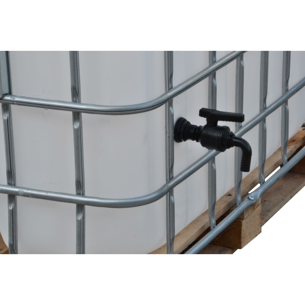 Kompakt-Ablaufset 1000L - Kugelhahn und Winkel 20 mm