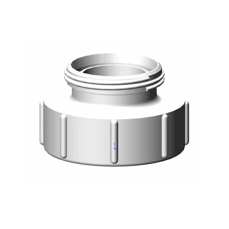 S100x8 Female to RD78 Male Threaded Fitting (DIN 11851) S100x8 Female to RD78 Male Threaded Fitting (DIN 11851)