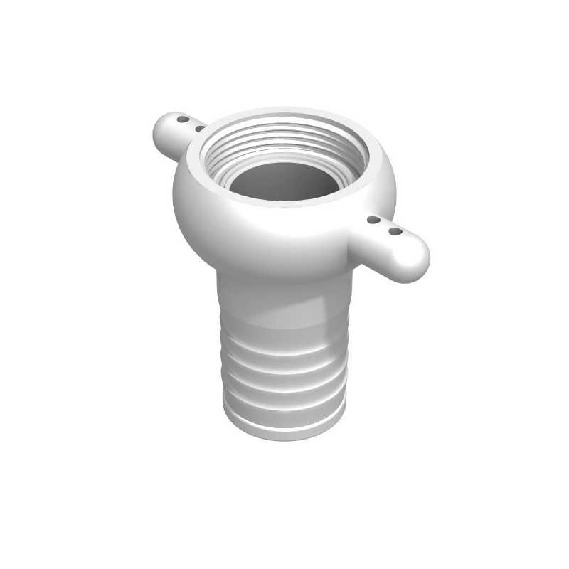 Barbed female fitting 1''1/2 BSP - straight male barbed 38mm