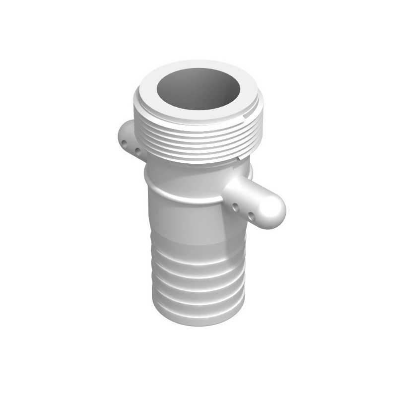 Male barbed fitting 1''1/2 BSP - straight male hose tail 38mm