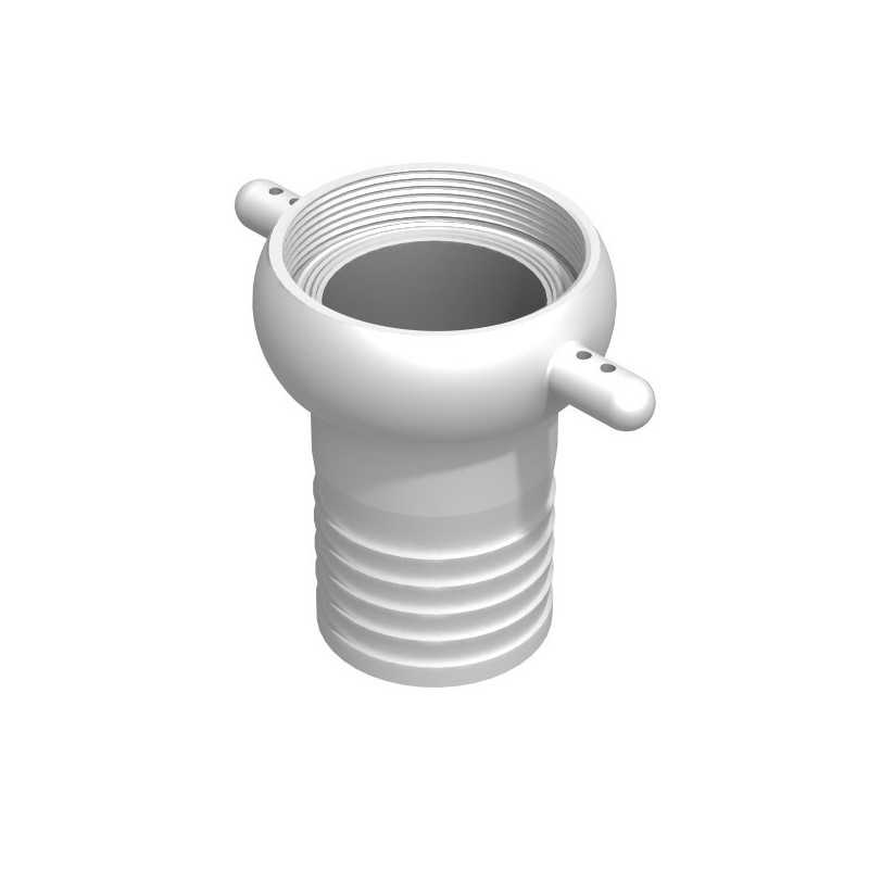 Racor ranurado hembra 2''1/2 BSP - macho estriado recto 63mm