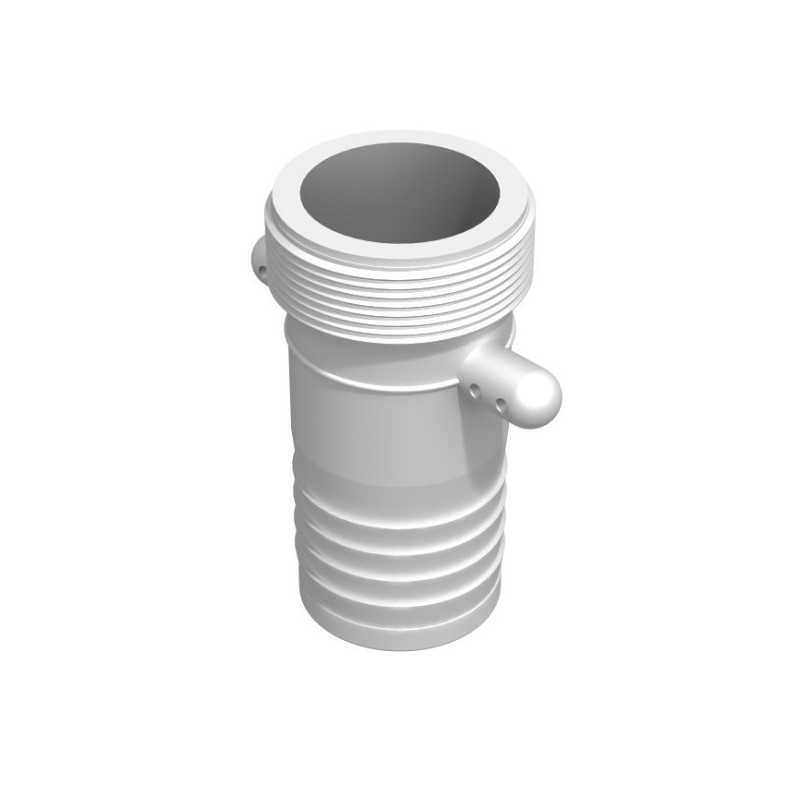 Male ribbed fitting 2'' BSP - male barbed straight 50mm