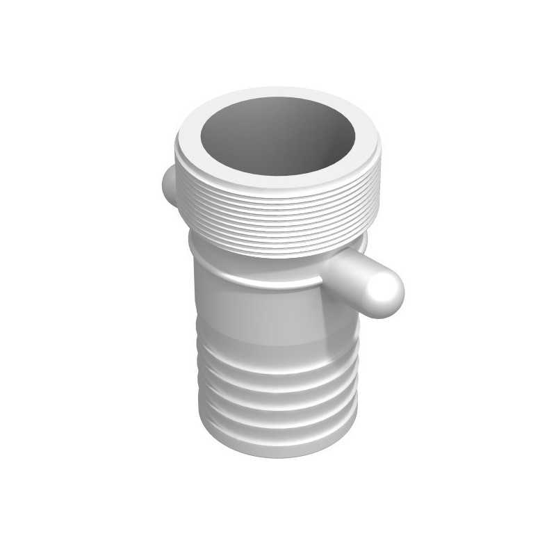 Racor estriado macho 2''1/2 BSP - macho acanalado recto 63mm