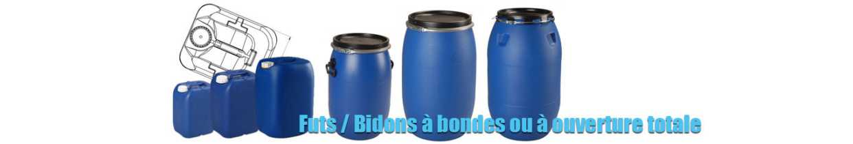 Bidones y barriles de plástico alimentario - 5 a 220 L