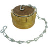 Bouchon raccord pompier en laiton