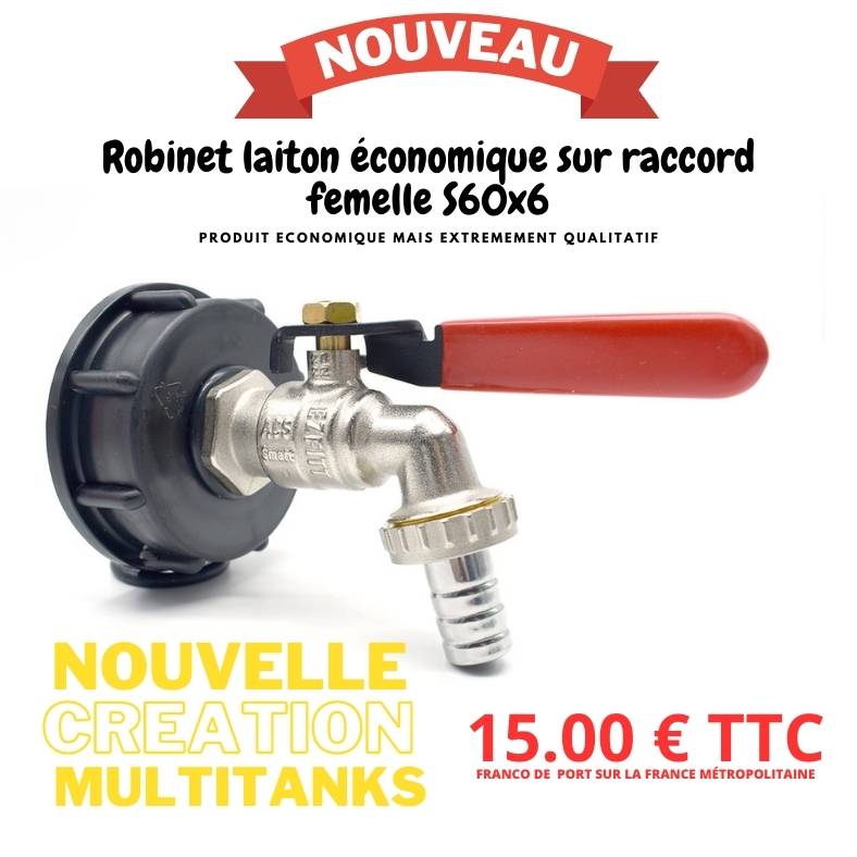 Kit de remplacement pour robinet de citerne d'eau de 1,9 cm - Adaptateur de  réservoir IBC pour tuyaux de raccordement d'eau de jardin, accessoires et  connecteurs