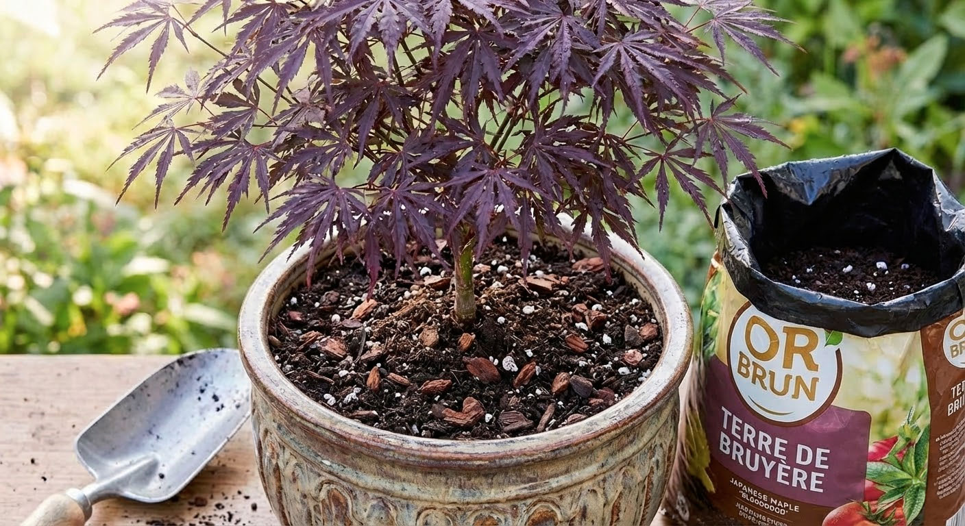 Japanese maple and Camellias: Why is Or Brun potting soil vital?