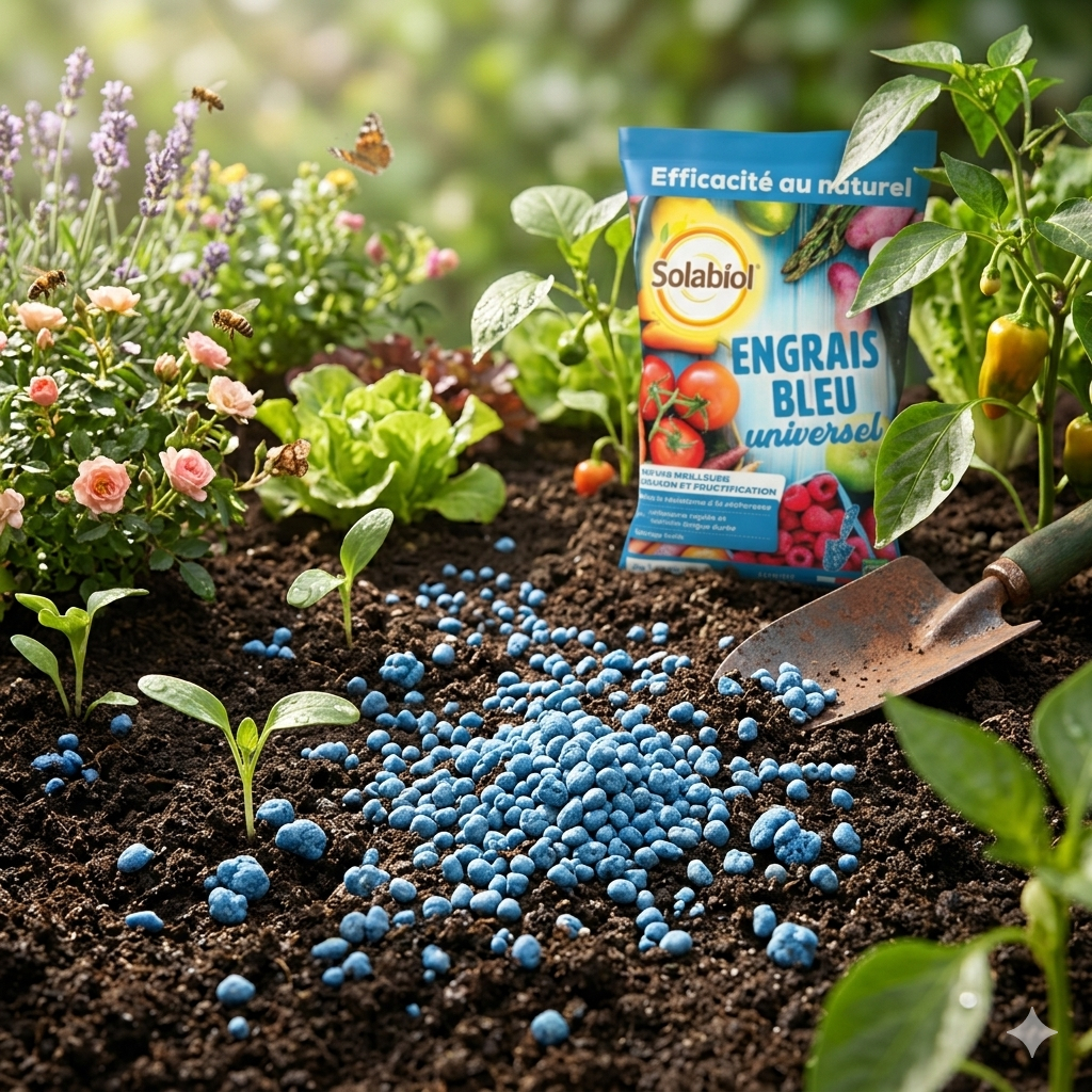 L'Engrais Bleu Universel Solabiol : Nutrition Naturelle et Croissance Optimale pour Toutes vos Cultures