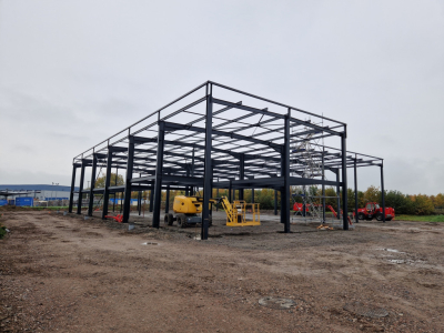 Progress of the work of our future warehouse