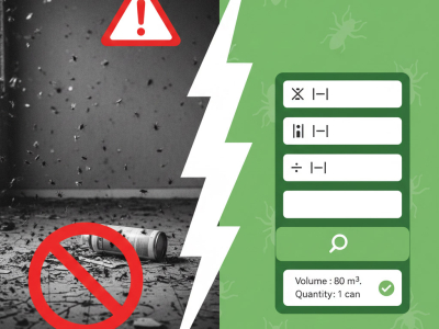Insecticide Calculator: How many bottles for the m3 of your room?