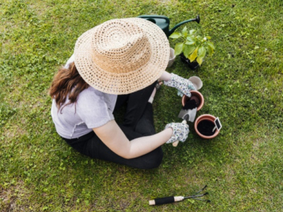 How can I garden while protecting my back?