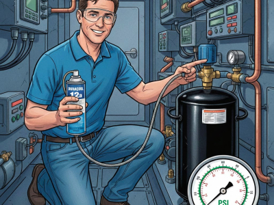 Réparer le frigo de son bateau : Recharge gaz Duracool 12a